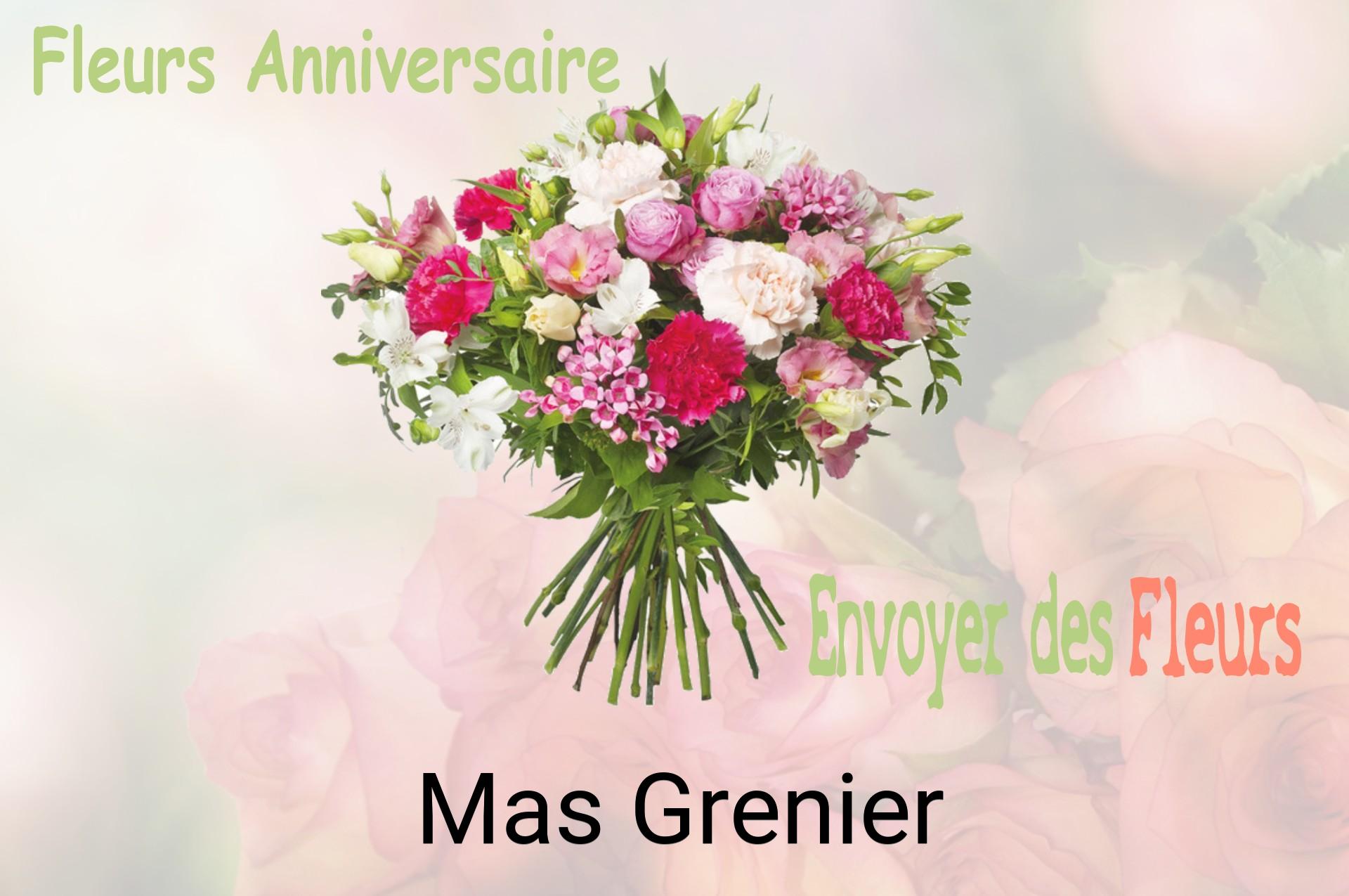Bouquet de fleurs d’anniversaire livré à Mas-Grenier
